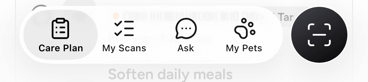App navigation menu