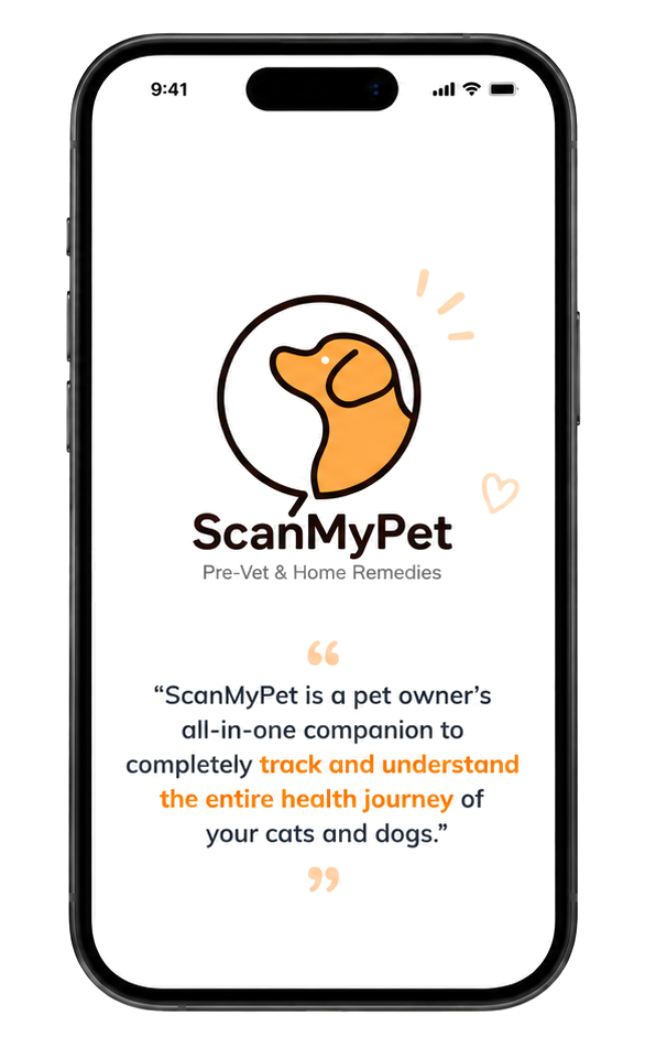 Pet health records and tracking dashboard in ScanMyPet